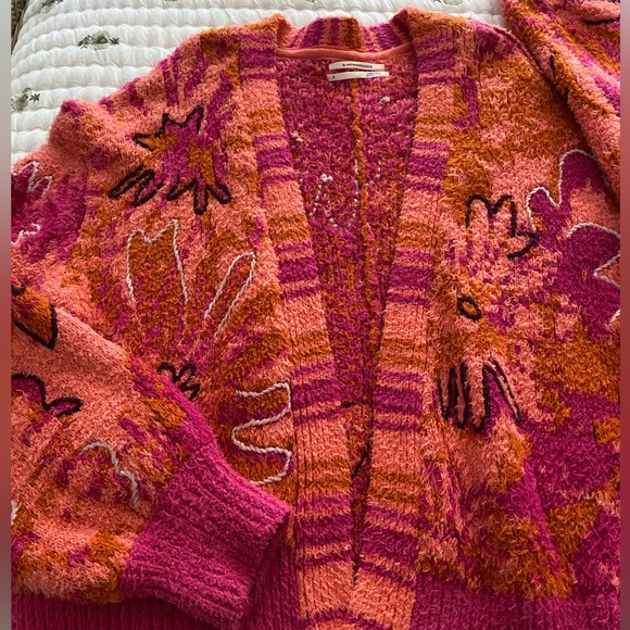 Anthropologie Embroidered Knit Cardigan - Picture 7 of 11